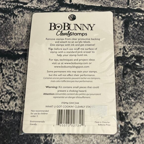 Bo Bunny WHAT YOU GOT COOKIN’ kiss The Cook Made W Love Clearly Cling Stamp Se - Picture 4 of 6